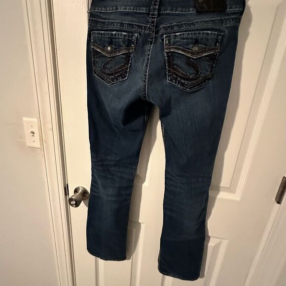 Silver Suki Mid Slim Bootcut Jeans 28x31 Western Cowgirl Jeans - Picture 4 of 6